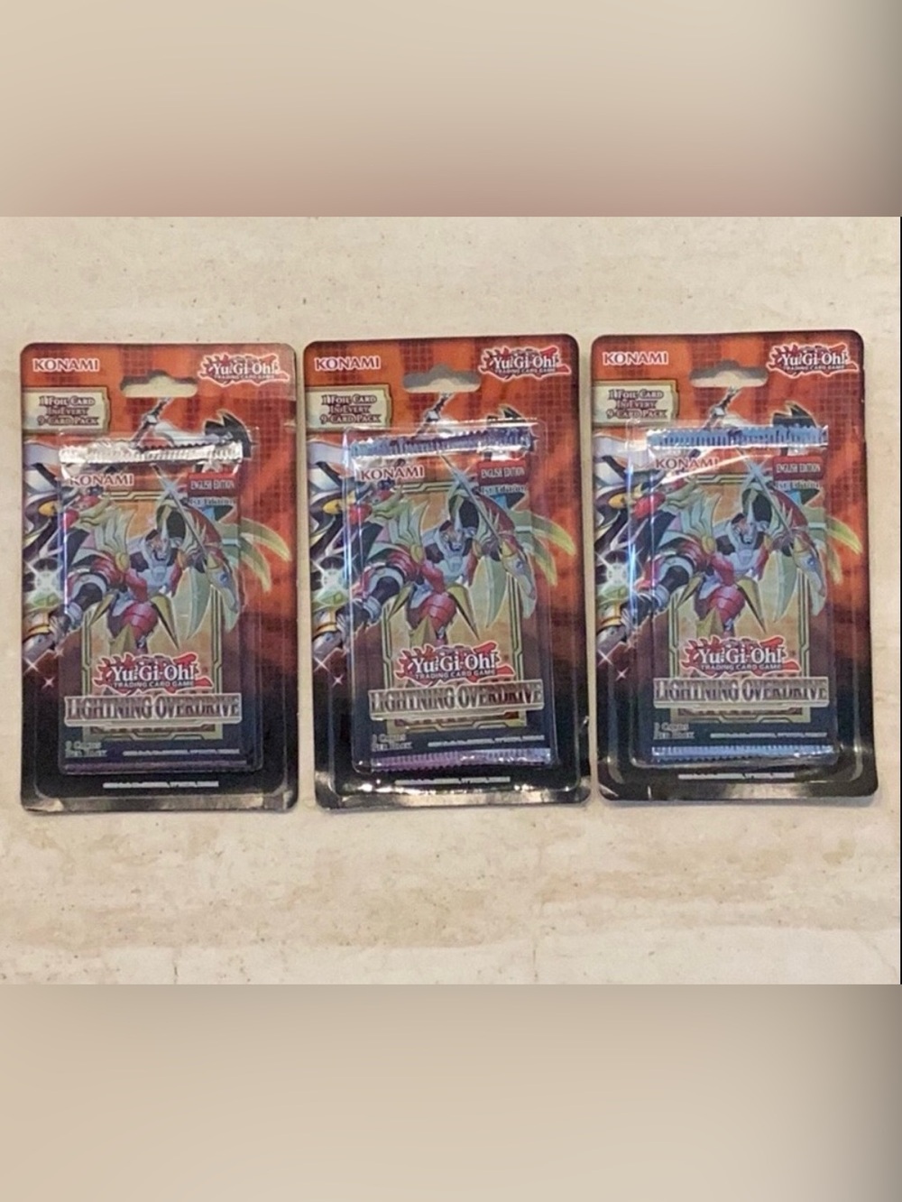 Yu-Gi-Oh 2021 Lightning Overdrive 1st Edition Blister Packs Cards Lot Of 3 Pack